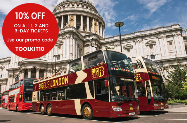 Big Bus London hop-on hop-off sightseeing bus discount
