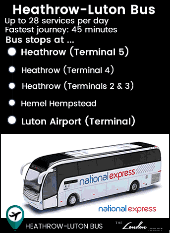 Heathrow - Luton Airport Bus shuttle, cheapest direct transfer