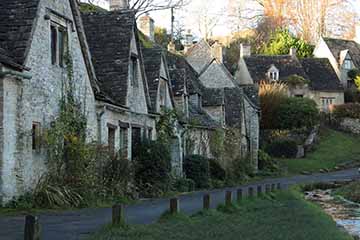 Evening light reflections, Bibury, Cotswolds, England