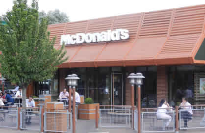 McDonald's In Front Of Radisson Blu Edwardian Hotel Heathrow Airport