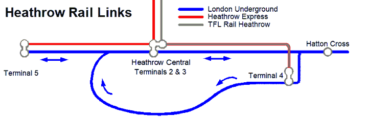 Heathrow Map Trains 