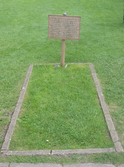 Grave of King Arthur and Guinevere at Glastonbury Abbey