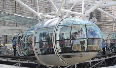 Boarding A London Eye Capsule